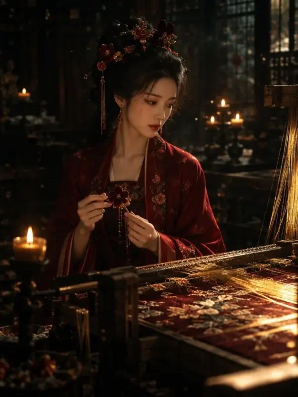 长夜有灯 - 黄豆短剧 短剧 长夜有灯海报:被退婚的绣娘,把一整条街的灯点了起来